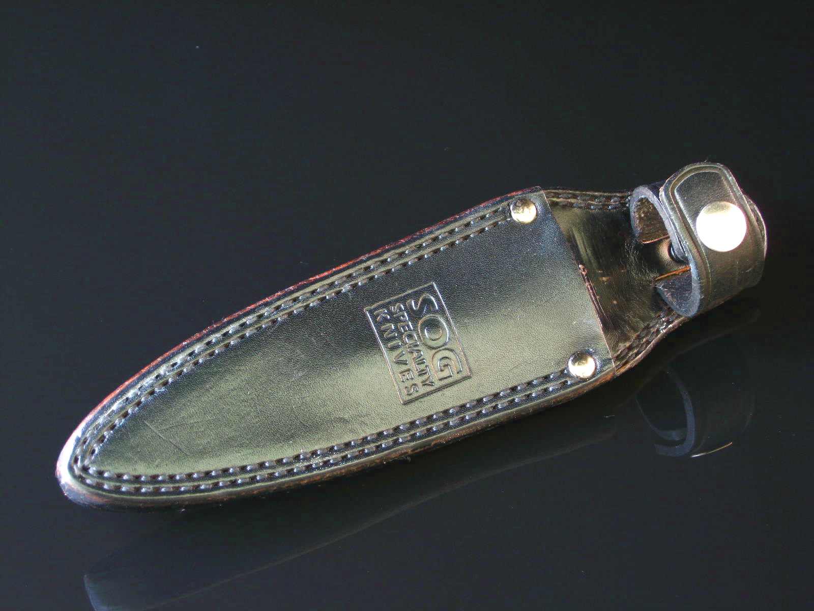 SOG Pentagon in older leather sheath without knife...  Dagger (Photo: Arthur Margain)