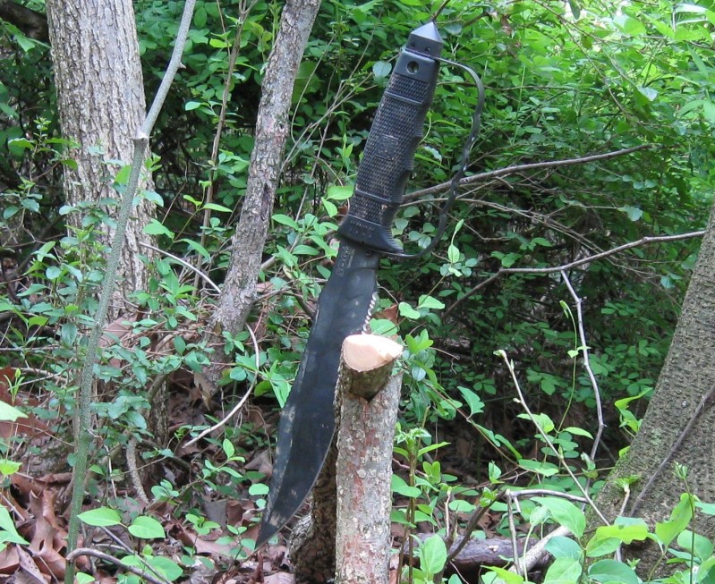 SOG Tigershark Elite chopped wood (Photo: "mistwalker" - bladeforums)