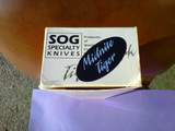 SOG Midnight Tigershark box sticker label